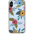 Blue Fall Flowers iPhone XS Skin