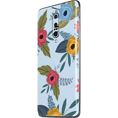 Blue Fall Flowers OnePlus 7 Pro Skin