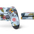 Blue Fall Flowers PS4 Console and Controller Bundle Skin