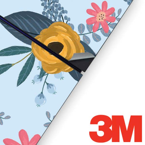 Blue Fall Flowers PS4 Console and Controller Bundle Skin