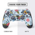 Blue Fall Flowers PS4 Controller Skin