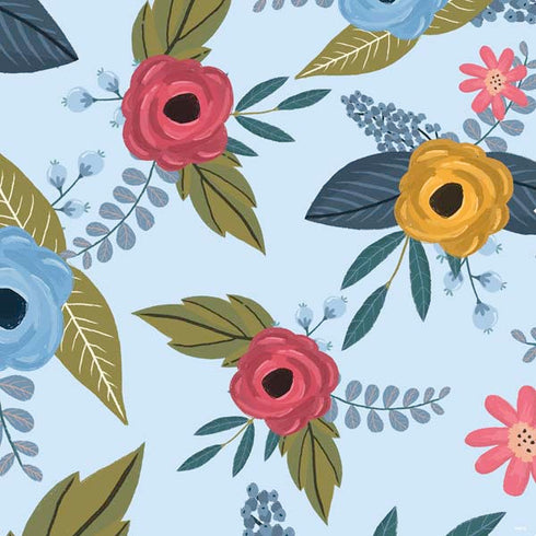 Blue Fall Flowers PS4 Pro Bundle Skin