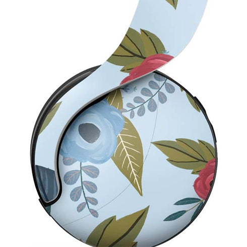 Blue Fall Flowers PULSE 3D Wireless Headset for PS5 Skin