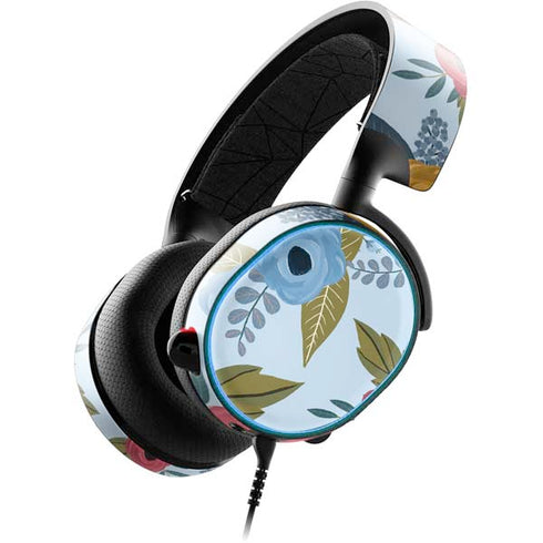 Blue Fall Flowers SteelSeries Arctis 3 Skin