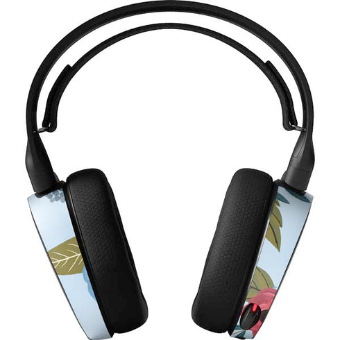 Blue Fall Flowers SteelSeries Arctis 3 Skin