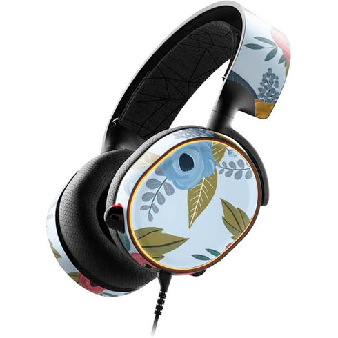 Blue Fall Flowers SteelSeries Arctis 5 Skin