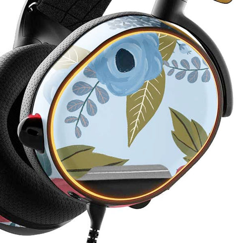 Blue Fall Flowers SteelSeries Arctis 5 Skin