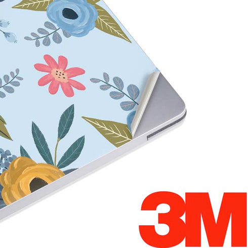 Blue Fall Flowers Surface Laptop 2 Skin