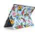 Blue Fall Flowers Surface Pro 8 Skin