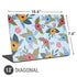 Blue Fall Flowers Universal Laptop 13in (10.6 x 7.6in) Skin