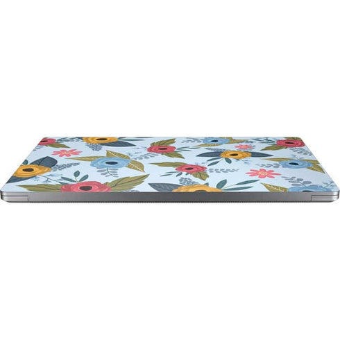 Blue Fall Flowers Universal Laptop 13in (10.6 x 7.6in) Skin