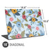 Blue Fall Flowers Universal Laptop 18in (14.6 x 10.6in) Skin
