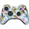 Blue Fall Flowers Xbox 360 Wireless Controller Skin