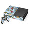 Blue Fall Flowers Xbox One Console and Controller Bundle Skin