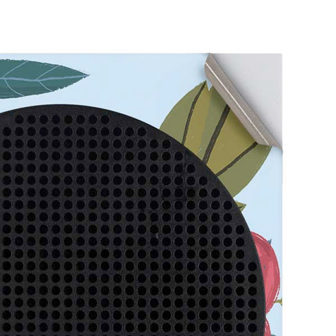 Blue Fall Flowers Xbox Series S Console Skin