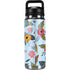 Blue Fall Flowers YETI Rambler 26oz Bottle Skin