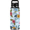 Blue Fall Flowers YETI Rambler 36oz Bottle Skin