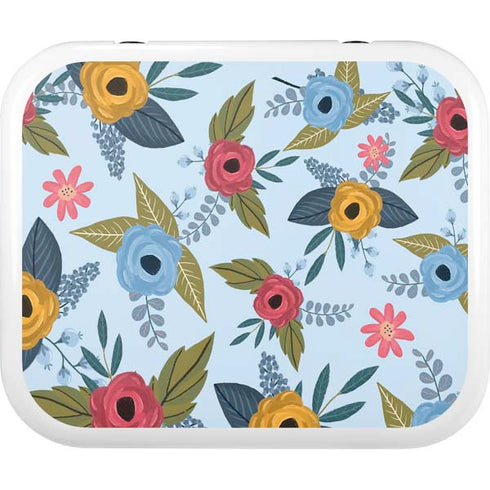 Blue Fall Flowers YETI Roadie 24 Hard Cooler Skin