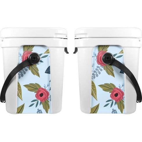 Blue Fall Flowers YETI Roadie 24 Hard Cooler Skin