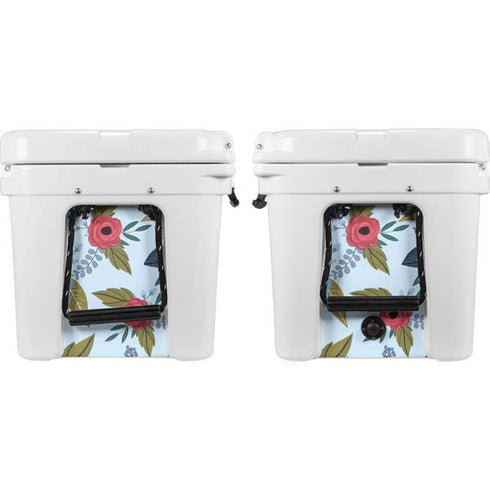 Blue Fall Flowers YETI Tundra 45 Hard Cooler Skin