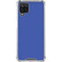 Blue Solid Galaxy A12 Clear Case