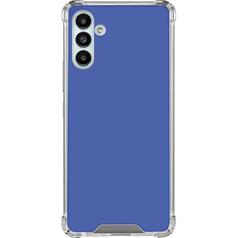 Blue Solid Galaxy A13 5G Clear Case