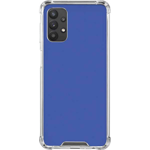 Blue Solid Galaxy A32 5G Clear Case