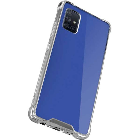 Blue Solid Galaxy A51 5G Clear Case