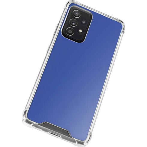 Blue Solid Galaxy A52 5G Clear Case