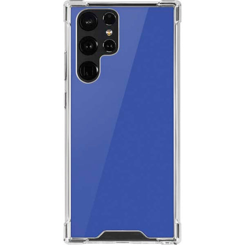 Blue Solid Galaxy S22 Ultra Clear Case