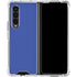 Blue Solid Galaxy Z Fold4 5G Clear Case