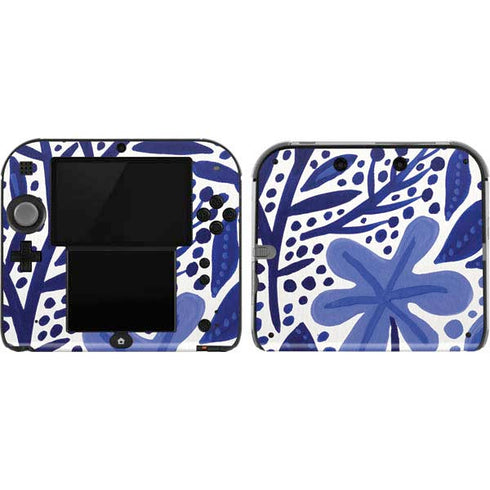 Cat Coq Blue Garden Nintendo 2DS Skin