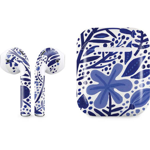 Cat Coq Blue Garden Apple AirPods Skin