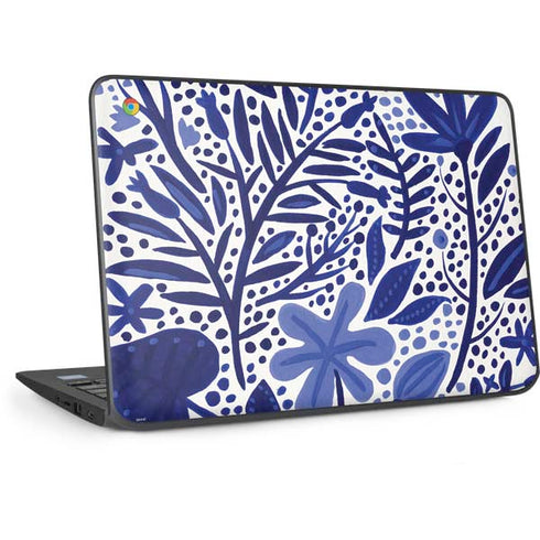 Blue Garden by Cat Coq HP Chromebook Skin