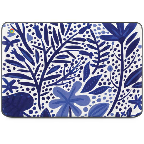 Blue Garden by Cat Coq HP Chromebook Skin