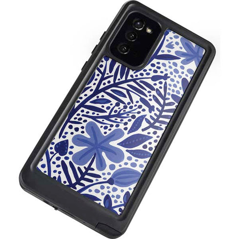 Cat Coq Blue Garden Galaxy Note20 5G Waterproof Case