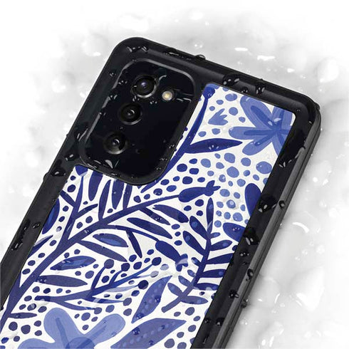 Cat Coq Blue Garden Galaxy Note20 5G Waterproof Case