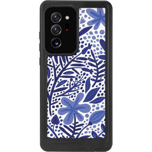 Cat Coq Blue Garden Galaxy Note20 Ultra 5G Waterproof Case
