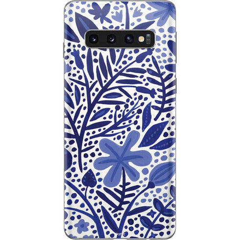 Cat Coq Blue Garden Galaxy S10 Skin