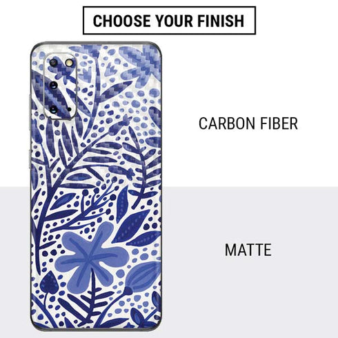 Cat Coq Blue Garden Galaxy S20 Skin