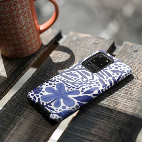 Cat Coq Blue Garden Galaxy S20 Ultra 5G Pro Case