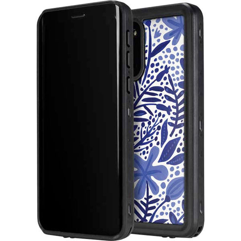 Cat Coq Blue Garden Galaxy S20 Waterproof Case
