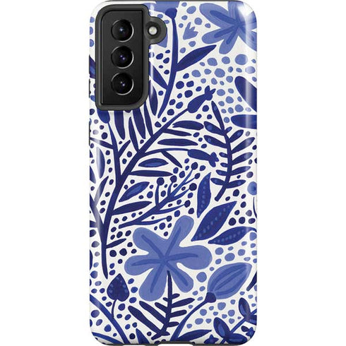 Cat Coq Blue Garden Galaxy S21 FE Pro Case