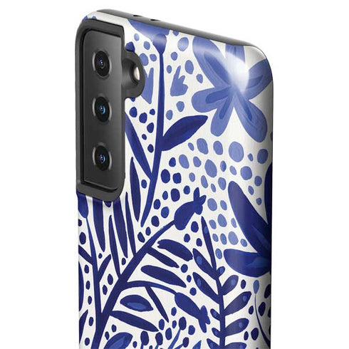 Cat Coq Blue Garden Galaxy S21 FE Pro Case