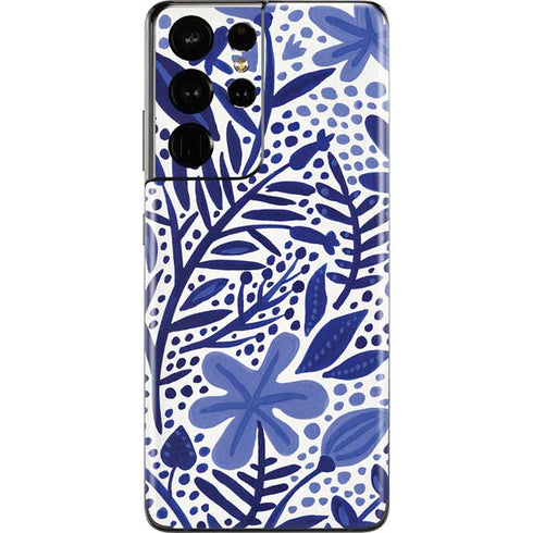 Cat Coq Blue Garden Galaxy S21 Ultra 5G Skin