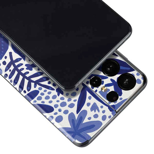 Cat Coq Blue Garden Galaxy S21 Ultra 5G Skin