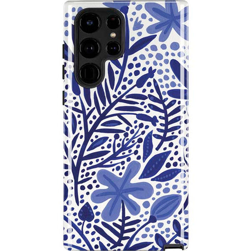 Cat Coq Blue Garden Galaxy S22 Ultra Pro Case