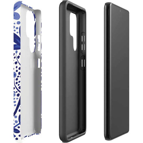 Cat Coq Blue Garden Galaxy S22 Ultra Pro Case