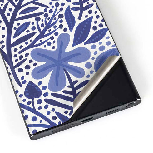 Cat Coq Blue Garden Galaxy S22 Ultra Skin