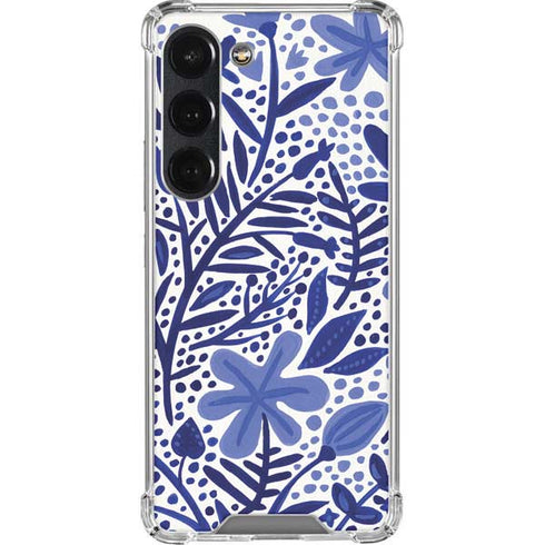 Cat Coq Blue Garden Galaxy S23 Clear Case